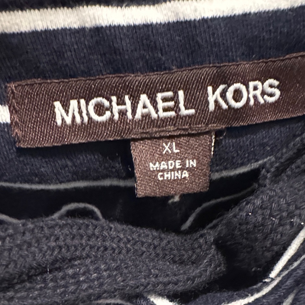 Michael Kors Navy and White Striped Men's Shorts - Picture 5 of 5
